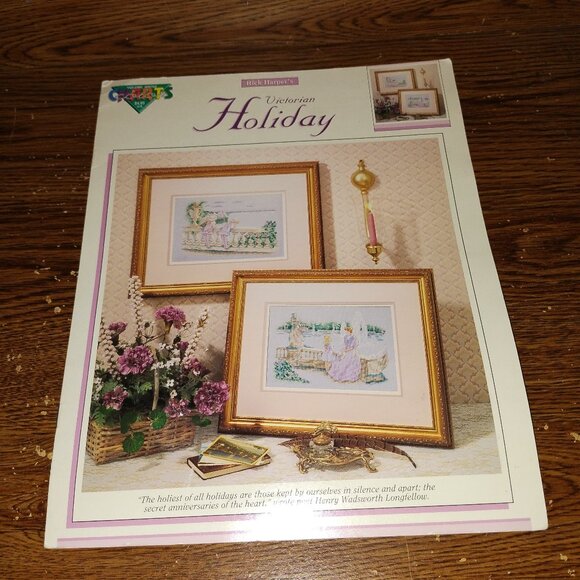 Victorian Holiday Counted Cross Stitch Leaflet (Color Charts Vol. #00720, 1990) - Picture 1 of 2